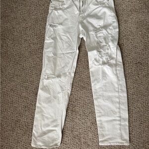 American Eagle White Skinny Jeans size 8 long